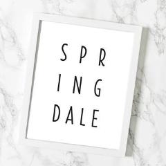 Springdale AR Print