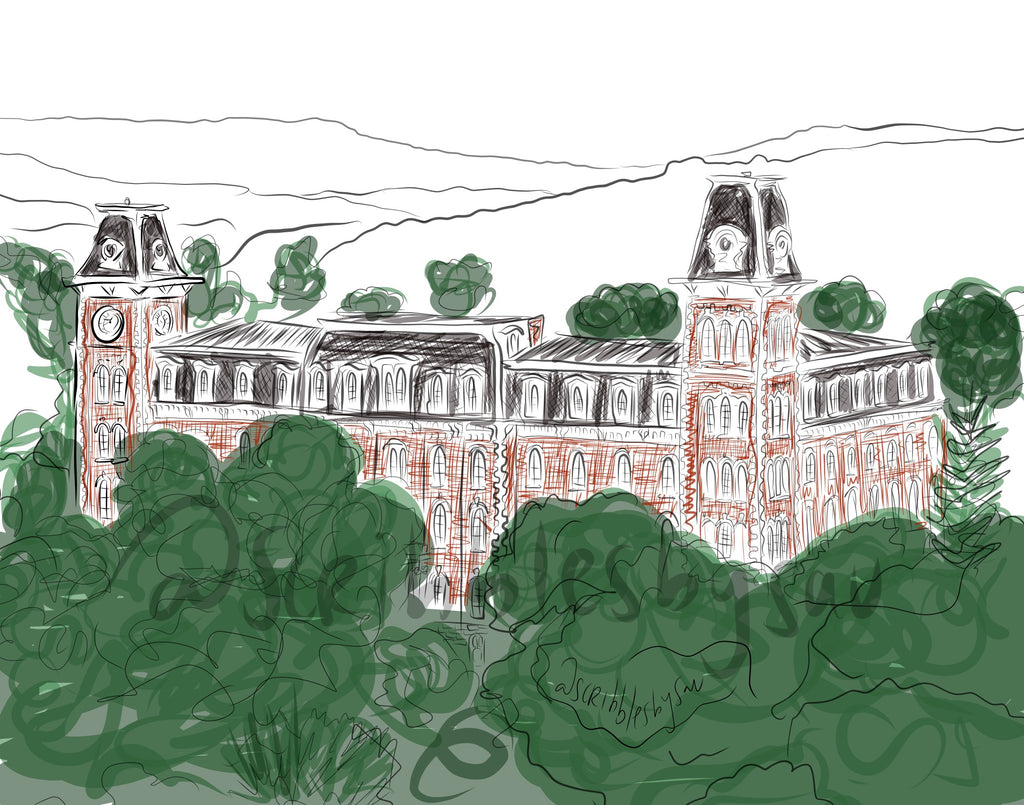 Fayetteville Old Main Print 5x7
