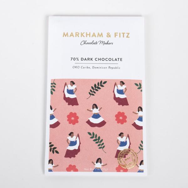 Markham & Fitz - 70% Dominican Republic Dark Chocolate