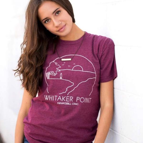 Whitaker Point Hawksbill Crag T-Shirt (Maroon)