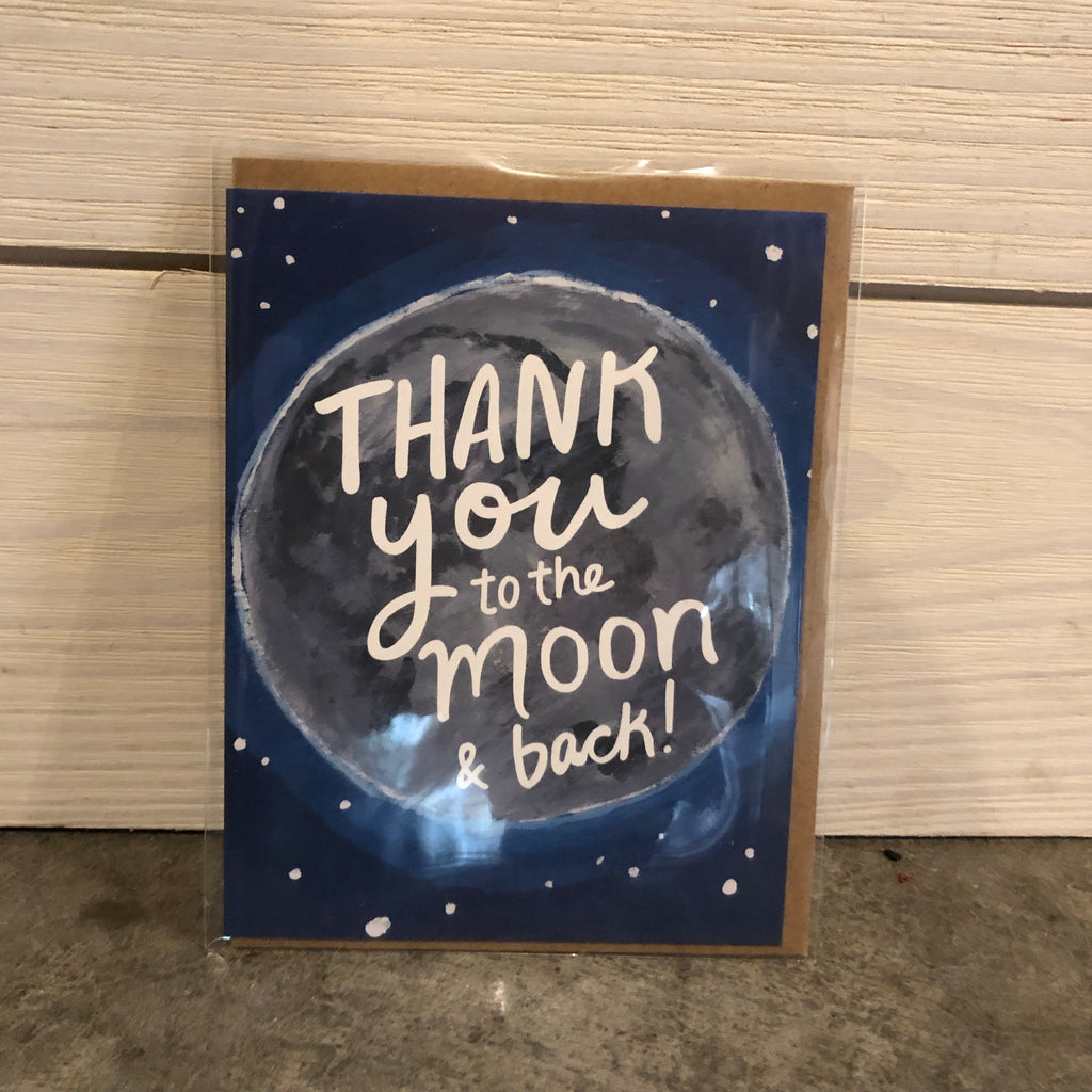 Thank You to the Moon Greeting Card